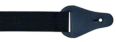Fire & Stone ukulelerem i svart nylon, 40 mm, lærender