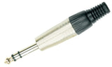 GEWA 6,3 mm stereo-jackplugg med strekkavlastning