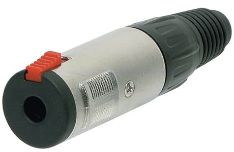 GEWA 6,3 mm stereo-jackplugg med lås og strekkavlastning