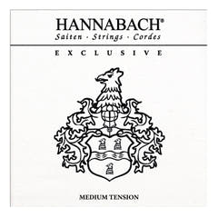 Hannabach strenger for klassisk gitar Exclusive Serie Medium Tension - Exclusiv Medium Tension-sett (EXCLMT)