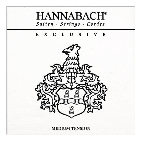 Hannabach strenger for klassisk gitar Exclusive Serie Medium Tension - Exclusiv Medium Tension-sett (EXCLMT)