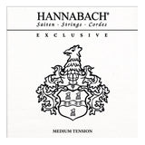 Hannabach strenger for klassisk gitar Exclusive Serie Medium Tension - Exclusiv Medium Tension-sett (EXCLMT)