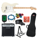 Fender Squier Affinity Stratocaster el-gitar startpakke (Olympic White)