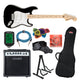 Fender Squier Affinity Stratocaster startpakke (Svart)