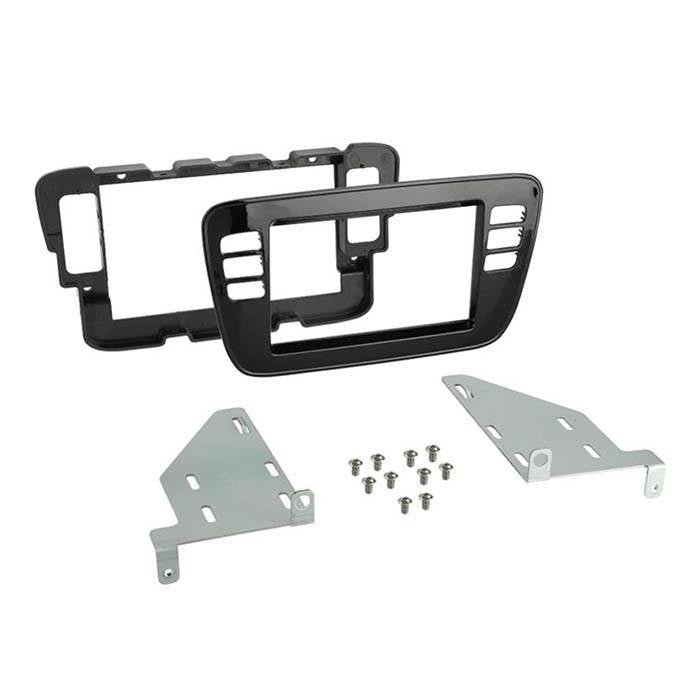 2-DIN-ramme for Mii, Citigo og oppover (Blank Black)