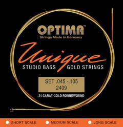 Optima E-bass-strenger Unique studio golden strings - 4-str. short sc (2409S)
