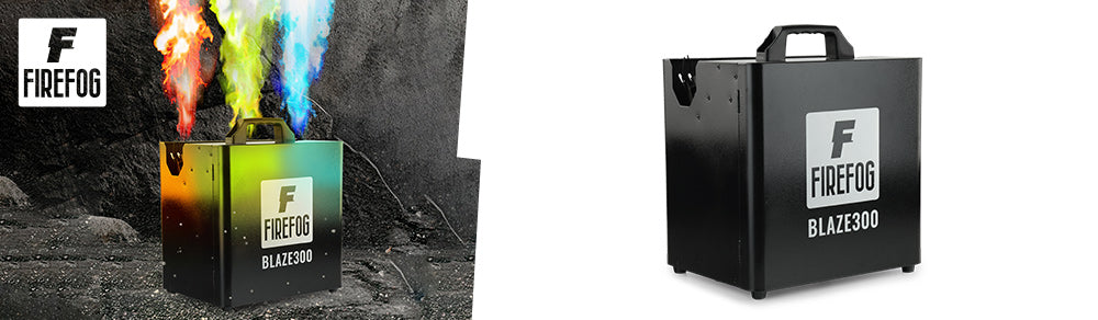 Firefog BLAZE300 flammemaskin med tre utganger og DMX