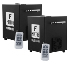 Firefog SPARK600 gnistmaskin, sett med 2 maskiner og case