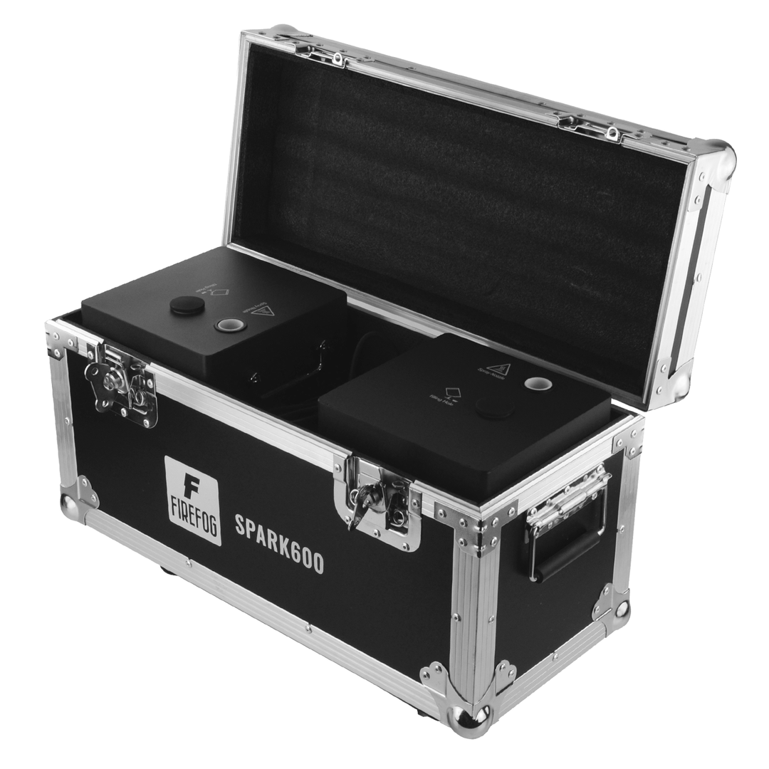 Firefog SPARK600 gnistmaskin, sett med 2 maskiner og case