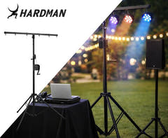 Hardman LS2 wind-up lysstativ, 1,6 til 2,8 m, 50 kg