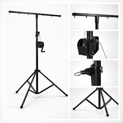 Hardman LS2 wind-up lysstativ, 1,6 til 2,8 m, 50 kg