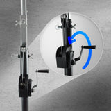 Hardman LS3 wind-up lysstativ, 1,7 til 4,3 m, 65 kg