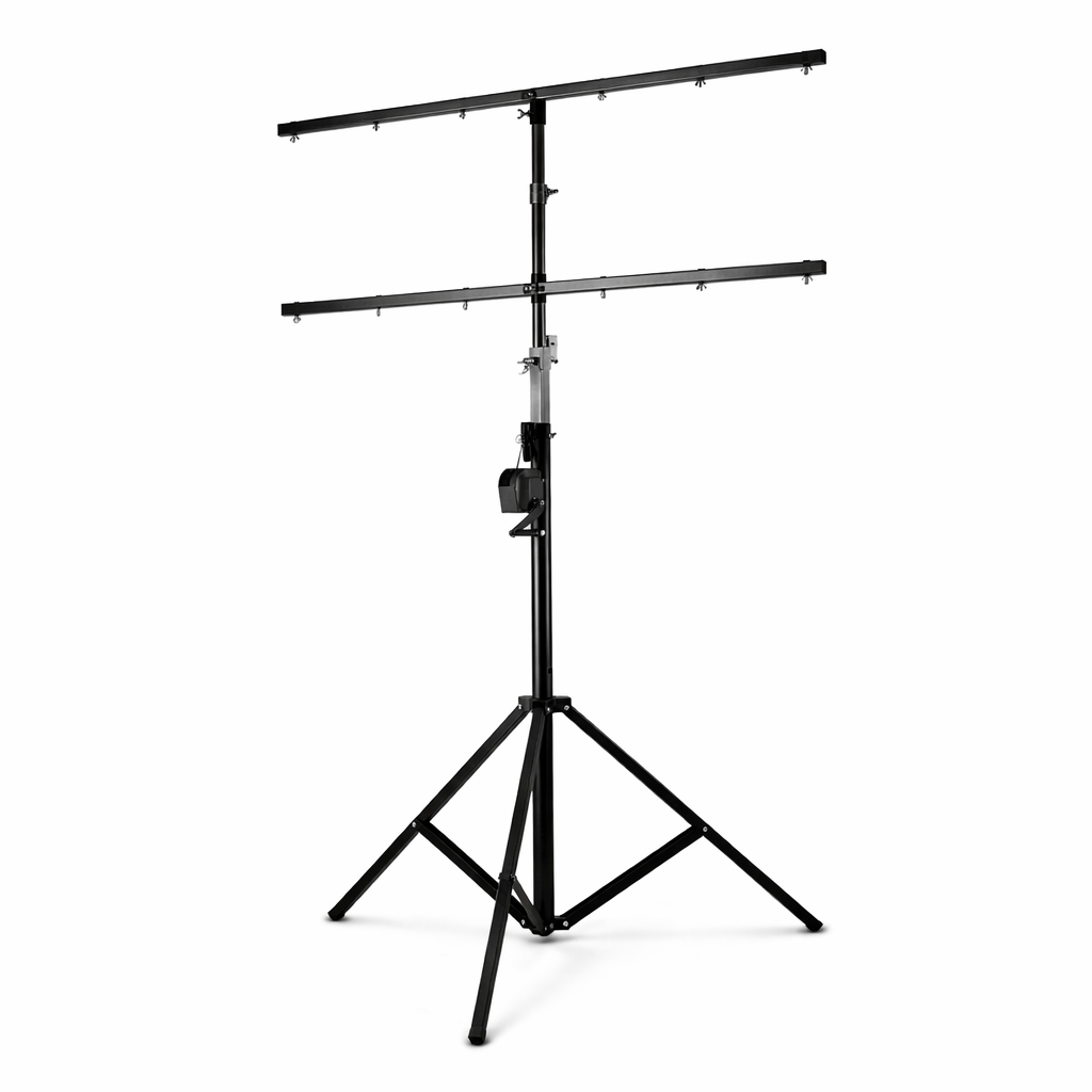 Hardman LS4 wind-up lysstativ med dobbel tverrstang, 1,7 til 4,3 m