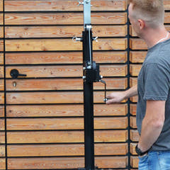 Hardman LS4 wind-up lysstativ med dobbel tverrstang, 1,7 til 4,3 m