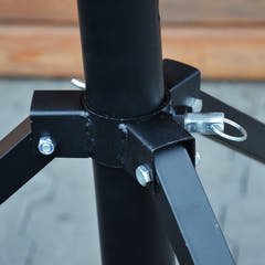 Hardman LS4 wind-up lysstativ med dobbel tverrstang, 1,7 til 4,3 m