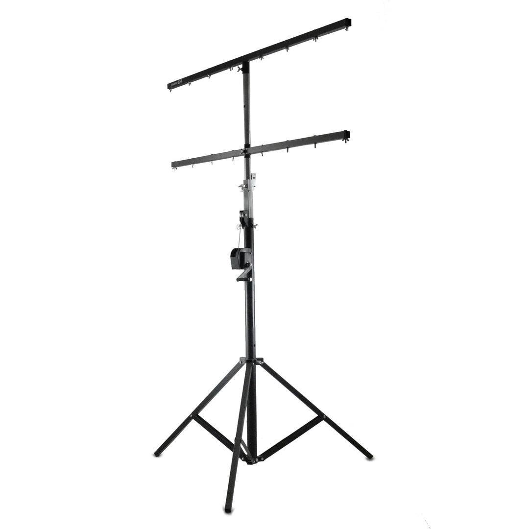 Hardman LS4 wind-up lysstativ med dobbel tverrstang, 1,7 til 4,3 m
