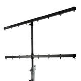 Hardman LS4 wind-up lysstativ med dobbel tverrstang, 1,7 til 4,3 m
