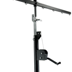 Hardman LS4 wind-up lysstativ med dobbel tverrstang, 1,7 til 4,3 m