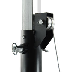 Hardman LS4 wind-up lysstativ med dobbel tverrstang, 1,7 til 4,3 m