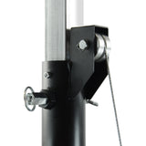 Hardman LS4 wind-up lysstativ med dobbel tverrstang, 1,7 til 4,3 m