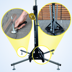 Hardman ST150 scenetårn med vinsj, 1,75 til 4,3 m, 150 kg