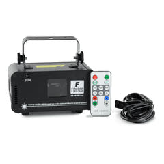Firefog RGB disco laser 400 mW med DMX og fjernkontroll