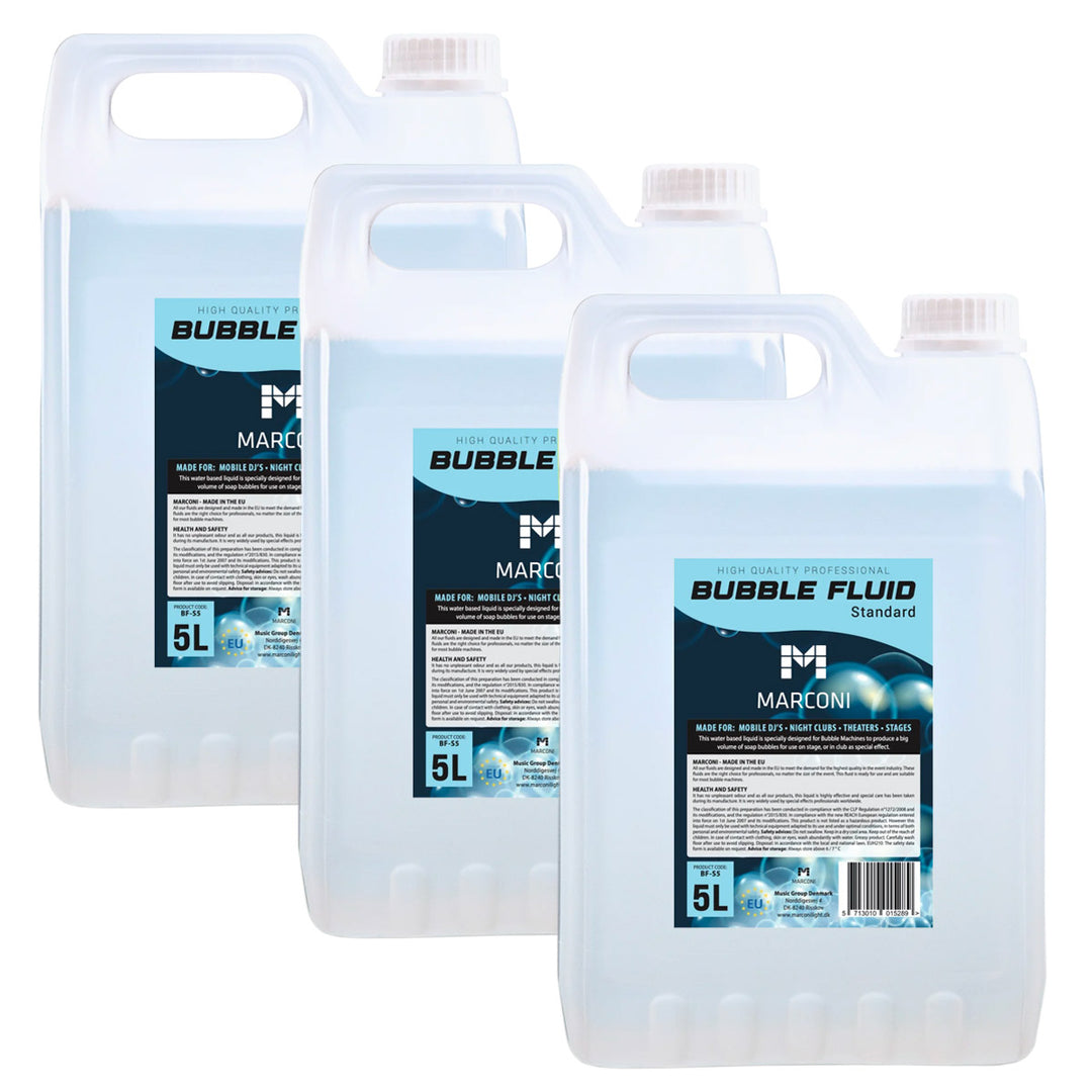 3 x 5L Såpeboblevæske