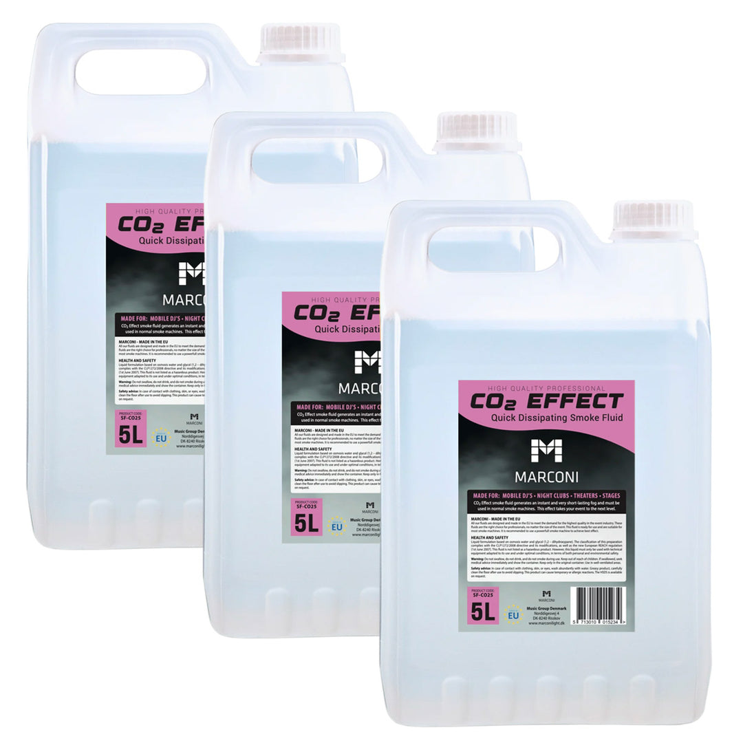 3 x 5L Røykvæske (CO2 Effekt)