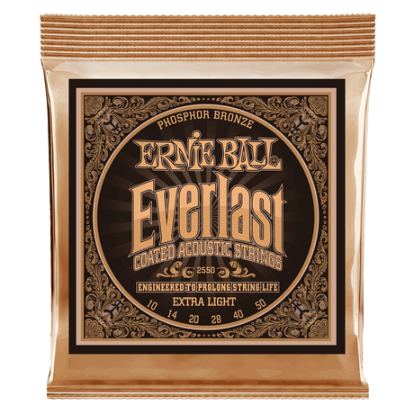 Ernie Ball Everlast belagt fosforbronse gitarstrenger (akustisk)