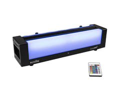EUROLITE Set AKKU 2x Flat light 3 bk + Bar-6 + stativer
