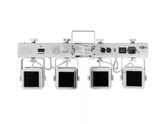 EUROLITE Set LED KLS-180 hvit + BS-2 EU høyttalerstativer i hvit