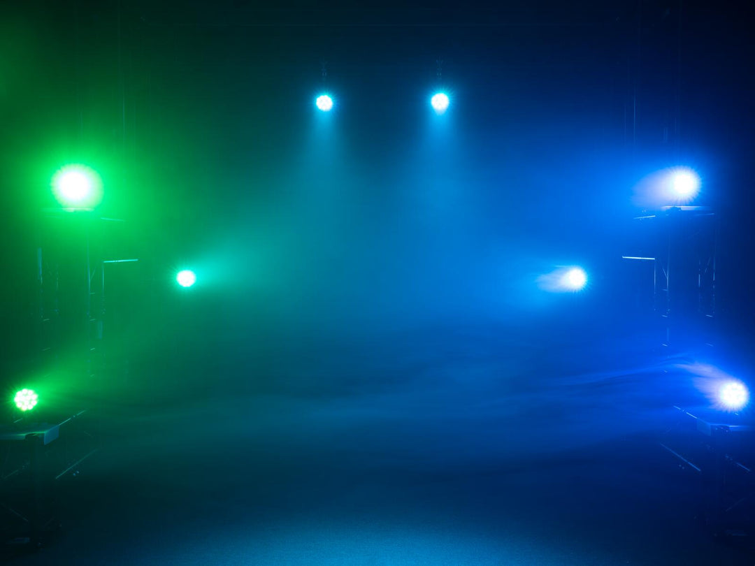 EUROLITE Set 4x LED PARty Spot Silent RGB/WW med myk veske