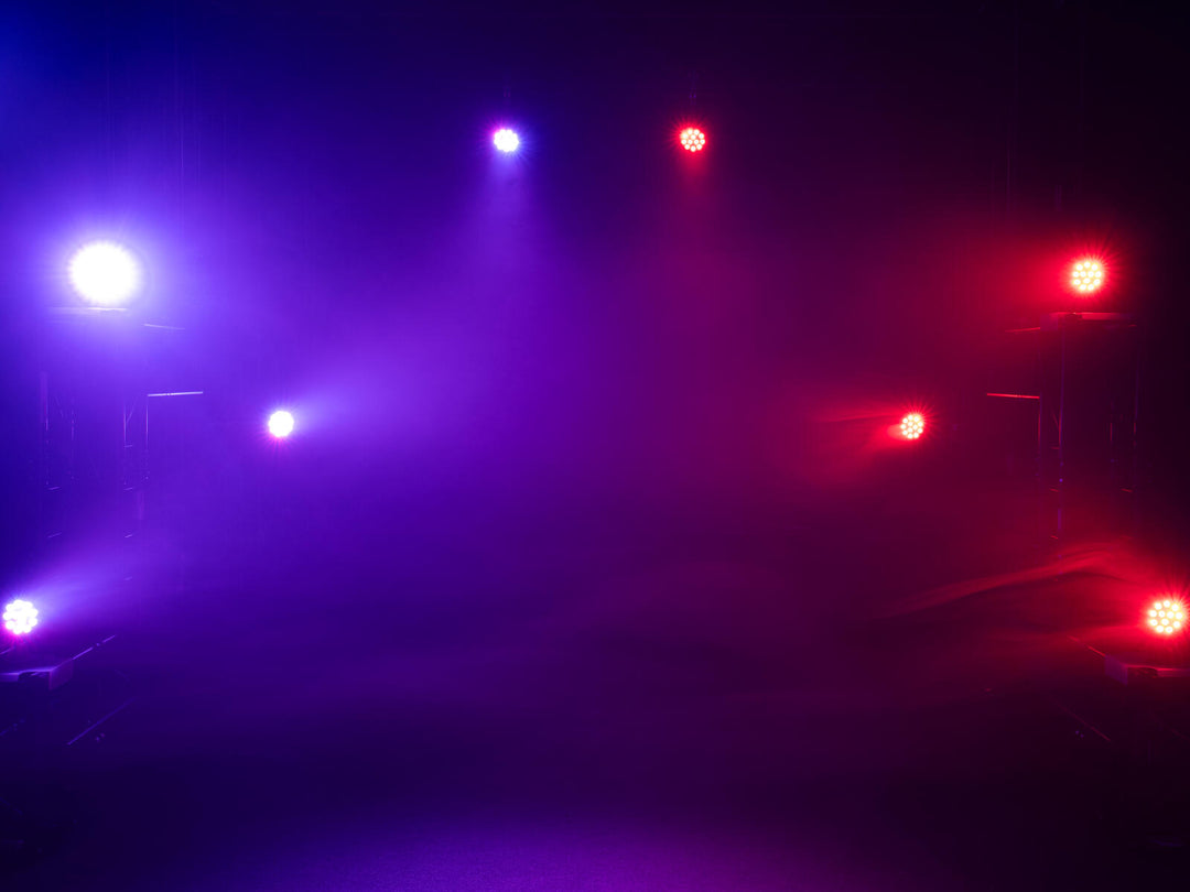 EUROLITE Set 4x LED PARty Spot Silent RGB/WW med myk veske