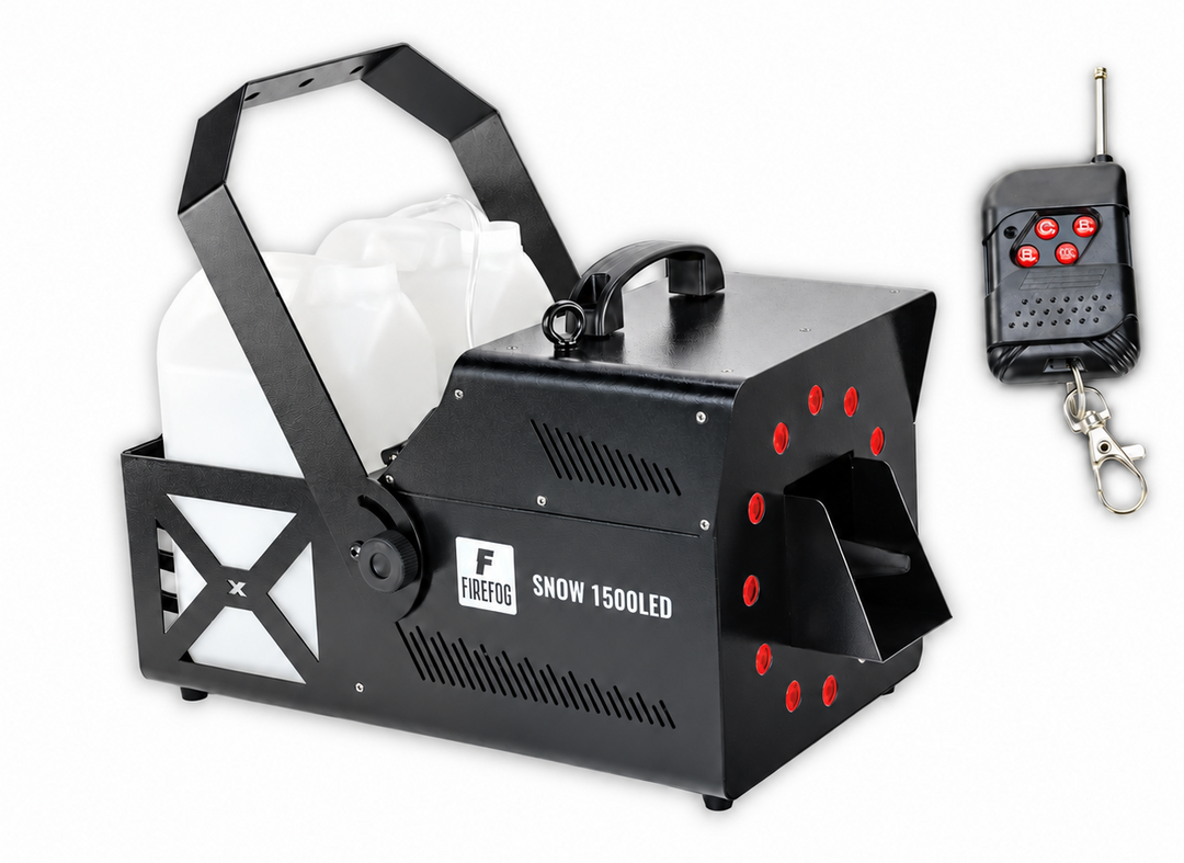 Firefog Snow 1500LED snømaskiner 1500 W med RGB LED og DMX