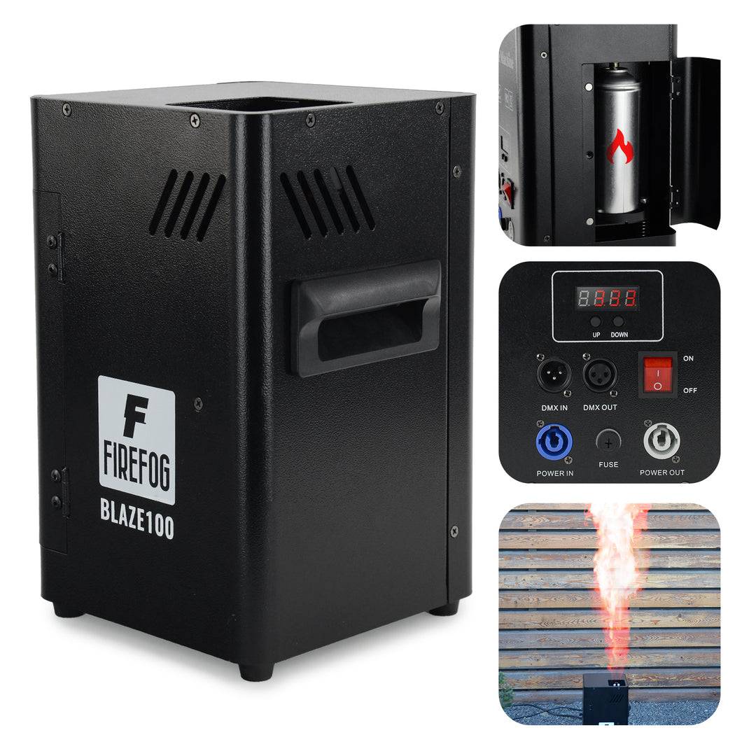 Firefog BLAZE100 flammemaskin 200 W med DMX