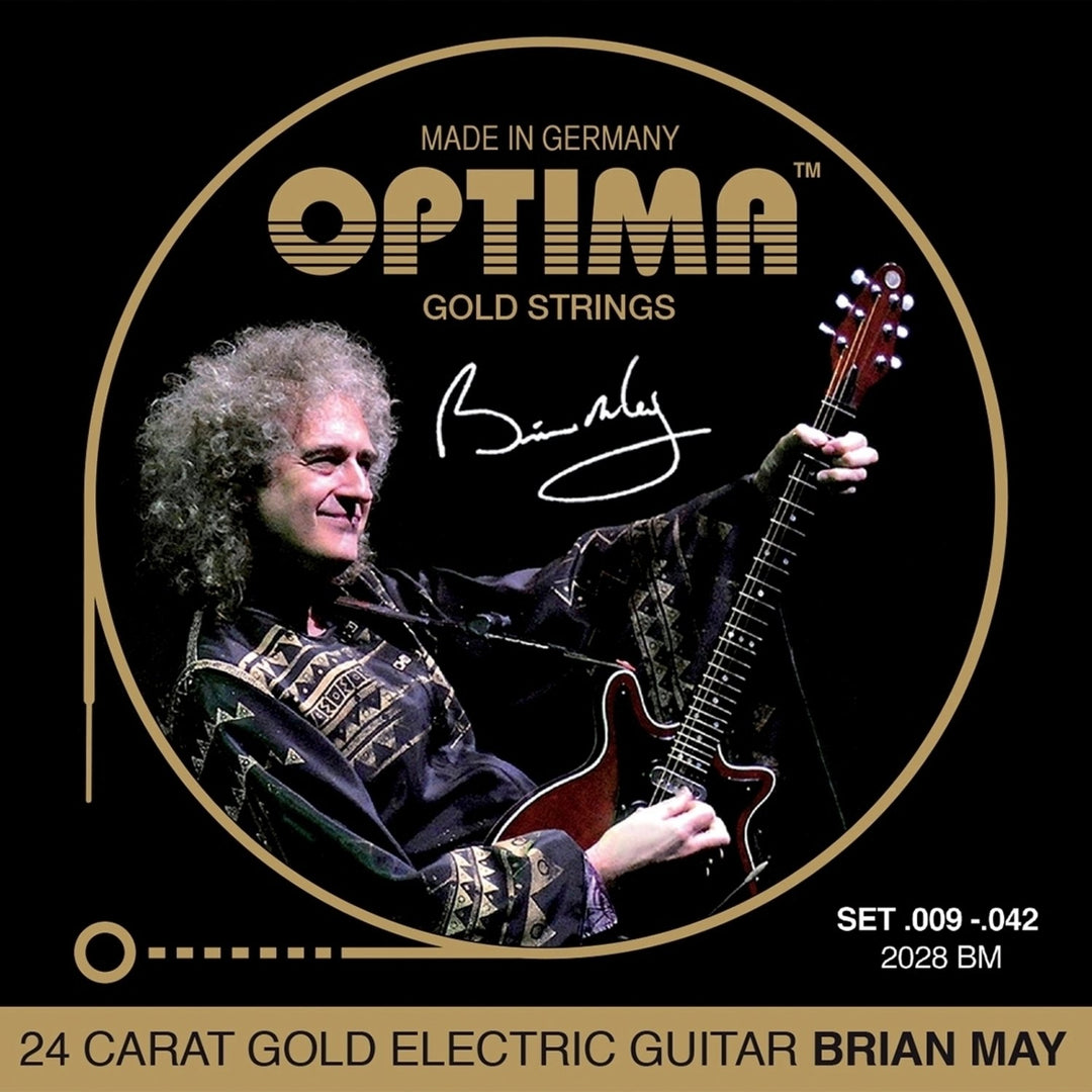 Optima strenger for elgitar Gold strings rundspunnet - Sett (2028BM)