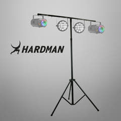 Hardman LS1 lysstativ med tverrstang, 1,6 til 2,8 m, 45 kg