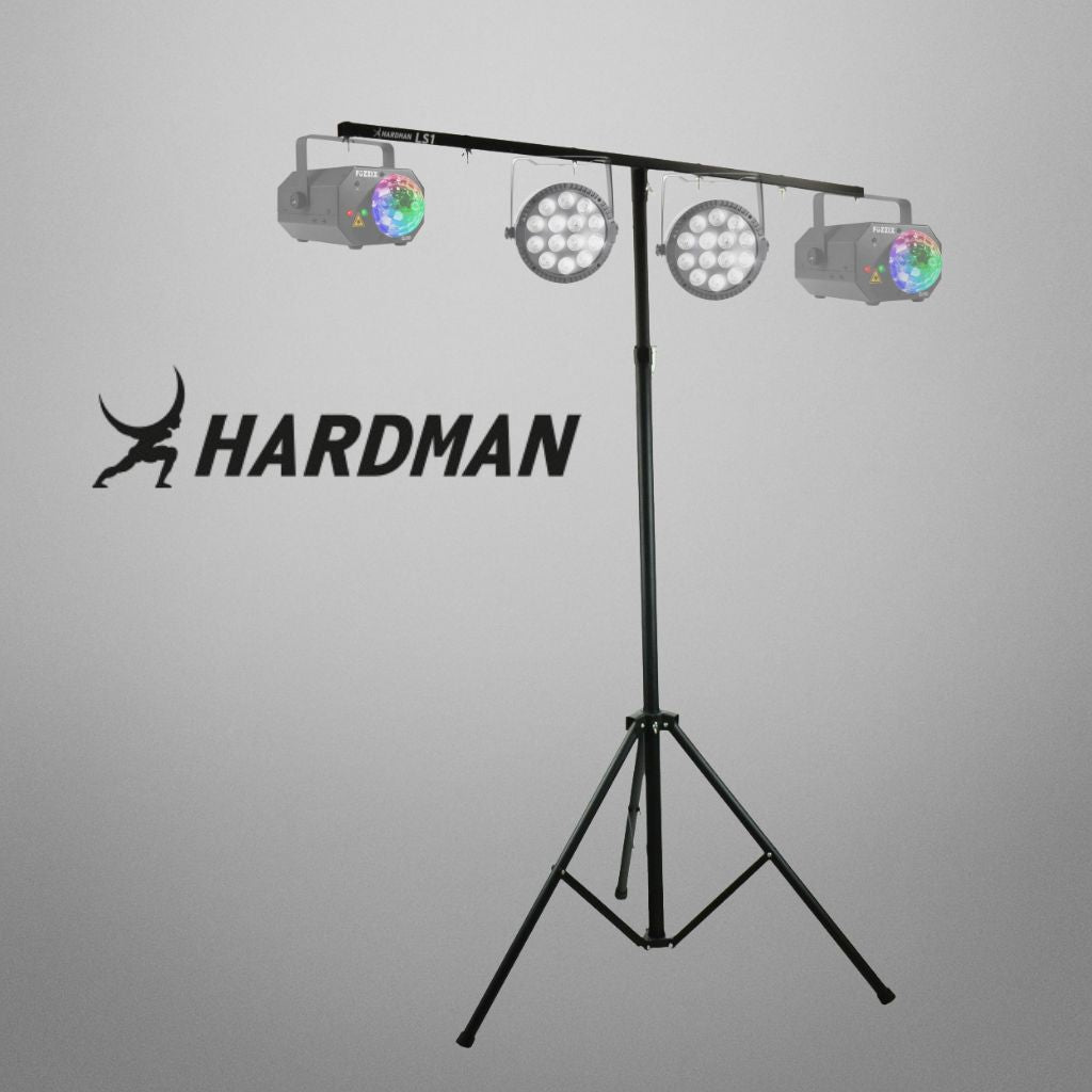 Hardman LS1 lysstativ med tverrstang, 1,6 til 2,8 m, 45 kg