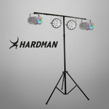 Hardman LS1 lysstativ med tverrstang, 1,6 til 2,8 m, 45 kg