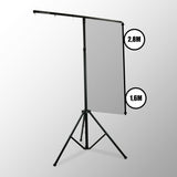 Hardman LS1 lysstativ med tverrstang, 1,6 til 2,8 m, 45 kg
