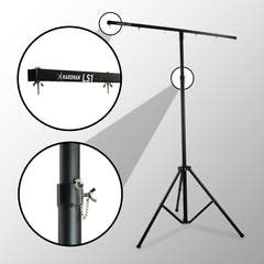Hardman LS1 lysstativ med tverrstang, 1,6 til 2,8 m, 45 kg