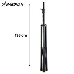 Hardman HLS2 lysstativ med T-bar, 2,5 m, 70 kg, svart