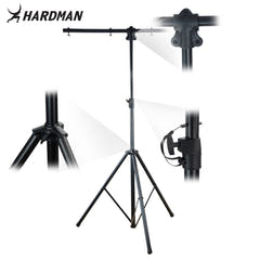 Hardman HLS2 lysstativ med T-bar, 2,5 m, 70 kg, svart