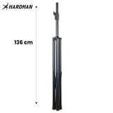 Hardman HLS3 lysstativ med T-bar og automatisk låsepinne, 2,5 m