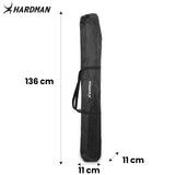 Hardman HLS13 lysstativ med T-bar og veske, 3 m, 70 kg