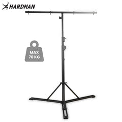 Hardman HLS13 lysstativ med T-bar og veske, 3 m, 70 kg