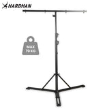 Hardman HLS13 lysstativ med T-bar og veske, 3 m, 70 kg