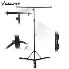 Hardman HLS13 lysstativ med T-bar og veske, 3 m, 70 kg