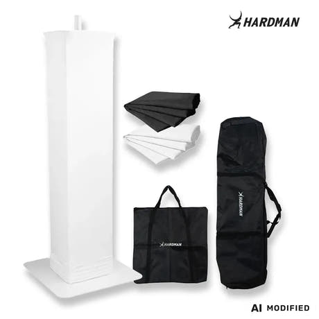 Hardman PTS23W totem, hvit, 100 til 175 cm