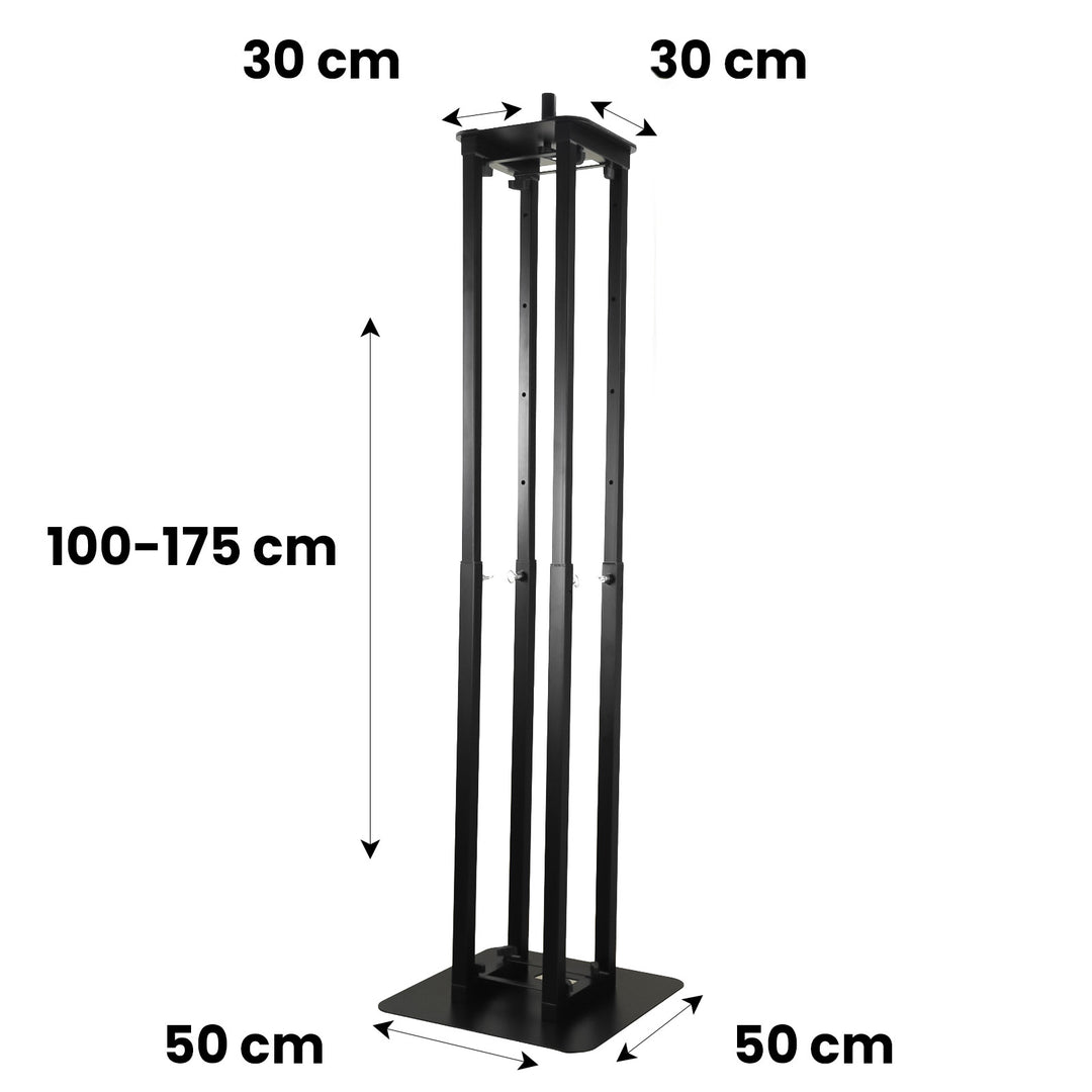 Hardman PTS23B totem, svart, 100 til 175 cm
